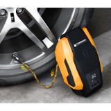 Compresor auto 12V cu lanterna si accesorii, display de control 8 bar