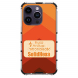 Husa Personalizata iPhone 15 Pro Silicon si Policarbonat Antisoc SolidHexa