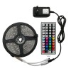 Kit Banda LED 5050 RGB FOXMAG24, Control Telefon prin Bluetooth, Exterior, 2x5m, Functie de Schimbare a Culorilor in Functie de Muzica, Lumina Multico