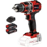 Einhell TE-CD 18/50 Li BL PXC + Twinpack CB + 4514095 - Masina de gaurit si insurubat 50 Nm + Set 2 acumulatori si incarcator Li-Ion 18 V 2.5 Ah