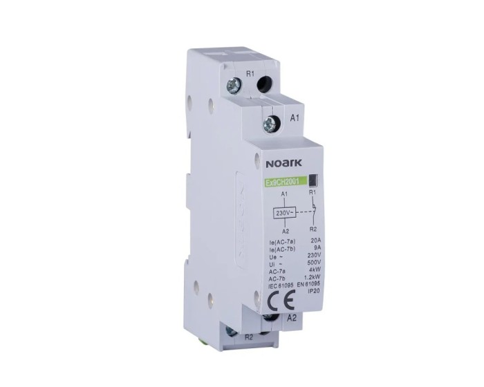 Contactor modular 20A 1ND+1NI Ex9CH20 230V Noark 102402