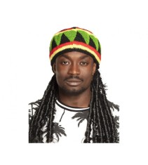Palarie rasta cu dreadlocks foto