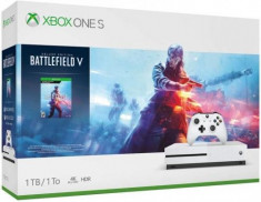 Consola Microsoft Xbox One Slim 1 TB, Alb + Battlefield V foto