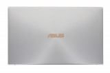 Capac Display cu balamale Laptop, Asus, ZenBook 14 UM433IQ, UM433DA, 13N1-A6A0102, 90NB0PD6-R7A010, argintiu