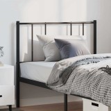 Cumpara ieftin Tăblie de pat metalică, negru, 100 cm