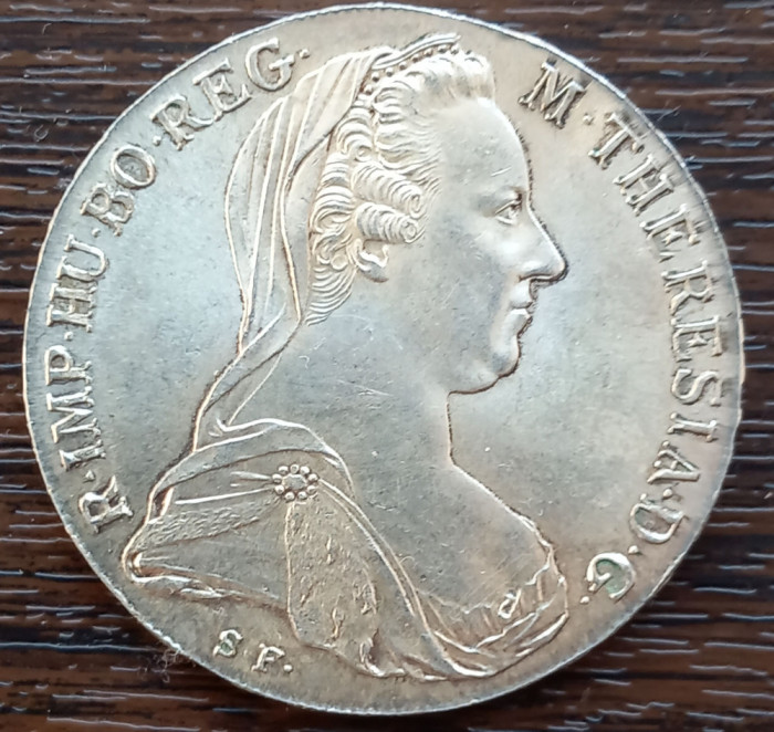 (A1073) MONEDA DIN ARGINT AUSTRIA - 1 THALER 1780 SF, MARIA THERESIA, REBATERE