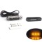 Lampa gabarit laterala LED portocaliu, geam fumuriu rezistent la apă IP67,