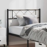 vidaXL Tăblie de pat de schimb metalică, negru, 100 cm 372306