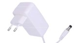 T&aacute;pegys&eacute;g POS POSC12200A-H-WH, 12V/2A/24W, horizont&aacute;lis adapter, biały, gniazdo AC:CEE 7/16. wtyk 2.1x5.5mm prosty