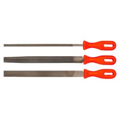 Set pile pentru metal 3 piese, plate, semirotunde si rotunde TOP TOOLS