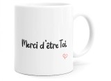 Cumpara ieftin Cana pentru cadou cu mesaj Merci d etre Toi (Multumesc ca esti tu), ceramica, 320 ml - RESIGILAT