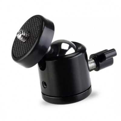 Adaptor rotativ 360 grade marca THD pentru montare camera foto la trepied, stativ, monopod, filet 1/4 foto