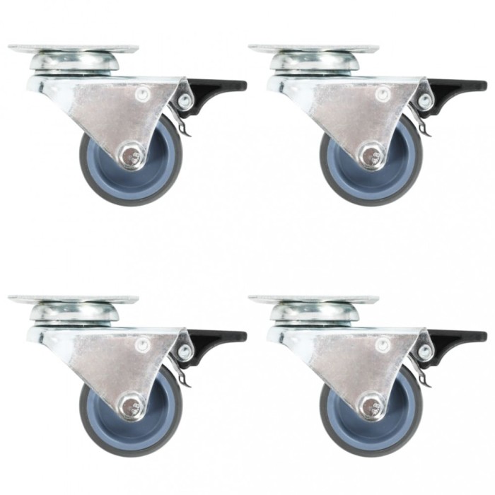 Gossi roti pivotante duble, 32 buc., 50 mm