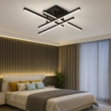 Lustra LED cu Telecomanda Aroldo, 43W, Dimabila, Negru ModernLight Concept