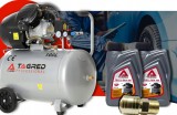 Compresor aer comprimat 100L 230V 3.5kw 530Lmin 8bar + ulei + cupla rapida(TA361+2X6093+TA0002), Tagred