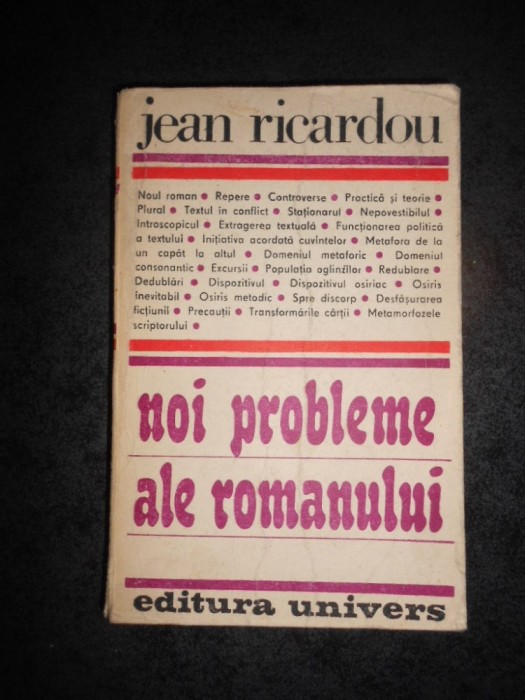 JEAN RICARDOU - NOI PROBLEME ALE ROMANULUI