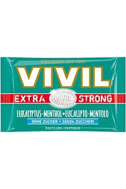 Bomboane fara zahar Vivil Extra Strong cu Eucalipt si Mentol foto
