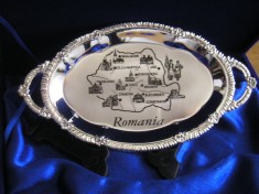 QW4 3 - Platou - miniplatou harta Romaniei - obiective turistice - cutie plusata