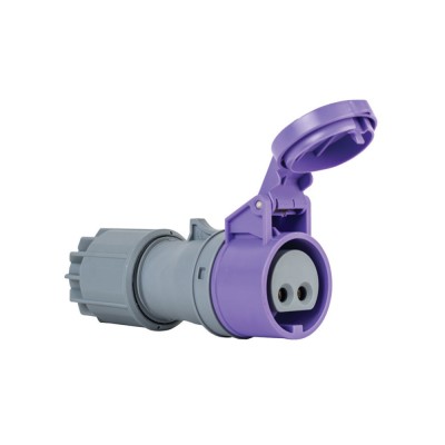 Priza industriala 2 poli 24V 16A pe cablu IP44 foto