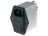 Conector Alimentare AC SCHURTER C14 (E) 6A 250V Montare Panou Soclu Tata IEC 60320