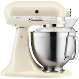 Mixer planetar Artisan Elegance KitchenAid 5KSM185PSEAC, 300 W, bol 4.8 L, Crem