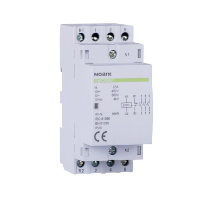Contactor de instalare Ex9CH25 20 230V 50/60Hz, 107320, Noark foto