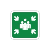 Indicator punct de adunare evacuare