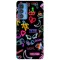 Husa compatibila cu Motorola G20 model Neon stickers pattern, Silicon, TPU, Viceversa