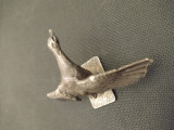 Veche decorațiune miniatura Mica gasca / alpaca argintata
