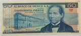 BANCNOTA 50 PESOS - MEXIC, anul 1978 *cod 884 = UNC