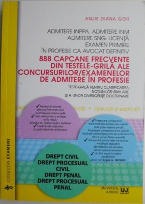 888 capcane frecvente din testele-grila ale concursurilor/examenelor de admitere in profesie. Teste-grila pentru clarificarea notiunilor similare si a foto