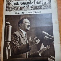 revista nazista austria 7 aprilie 1938-foto adolf hitler,goebbles,germania