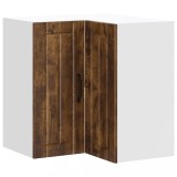 Dulap de colt de bucatarie &bdquo;Lucca&rdquo; din lemn de stejar afumat