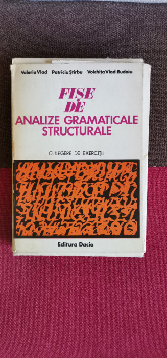 Fișe de analize gramaticale structurale (semnătură Gh. Constantinescu-Dobridor)