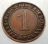 B.151 GERMANIA WEIMAR 1 REICHSPFENNIG 1931 D, Europa, Bronz