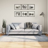 Covor pufos &quot;PAMPLONA&quot; fire &icirc;nalte, albastru modern 140x200 cm