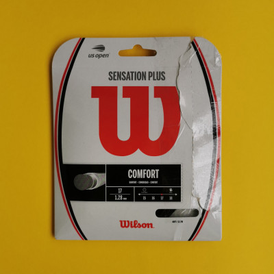 Fir racordaj tenis camp Wilson Sensation Plus Comfort 1.28mm 12.2m lungime NOU foto
