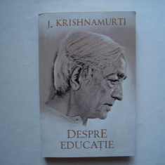 Despre educatie - J. Krishnamurti