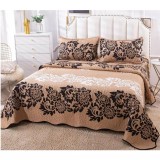 Cumpara ieftin Set Cuvertura de Pat din Bumbac, 3 Piese cu Model - PIT239