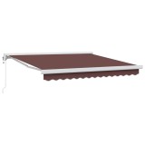 Cumpara ieftin Copertina retractabila automat, maro, 300x250 cm