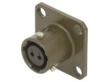 Conector circular soclu mamă AMPHENOL PT/451 2 pini 7,5A 600V drept