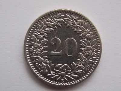 20 RAPPEN 1920 ELVETIA foto