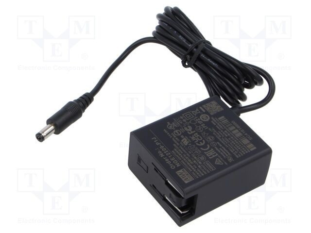 MEAN WELL Alimentator pulsatoriu 9V DC 1,33A 12W plug-in