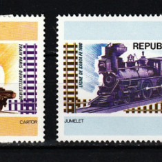 Timbre Africa, Congo, 1975 | Istorie feroviară - Locomotive, trenuri | MNH | aph