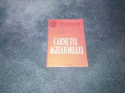 CARNETUL AGITATORULUI 1964 foto