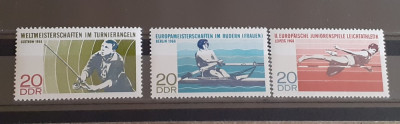 Germania DDR 1968 sport serie 3V mnh foto