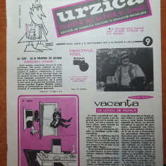revista urzica 15 septembrie 1977 - revista de satira si umor