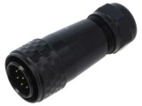 Conector circular WEIPU SA2010/P9IIB-1 mufă tată 9 pini IP67 5A 500V 8-12mm