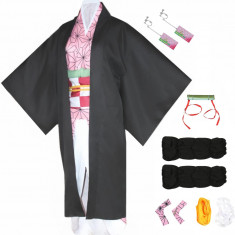 Tanjirou Zenitsu Costum Cosplay Japonez Anime Kimono Costum Halloween