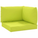 Cumpara ieftin Perne pentru canapea din paleti, 3 buc., verde aprins, textil